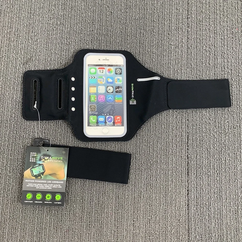 Dynamove Motion Powered LED Armband for Apple iPhone 7/6/6s/5s/SE & Android New